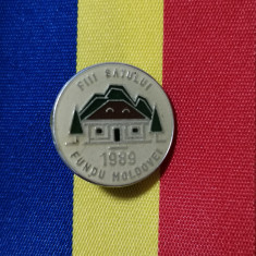 SV * Insigna FII SATULUI - FUNDU MOLDOVEI * 1989 * judetul Suceava * Bucovina