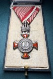 Crucea de merit Franz Joseph Austro-Ungaria argint J.G. Bergmann