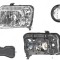 Far Fiat Panda (169), 09.2003-12.2012, fata, Stanga, mufa cu 14 pini; H4+PY21W+W5W; electric, BestAutoVest