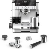 Espressor semi-automat 3in1 Ninja Luxe Caf&eacute; Premier ES601EU, 1650W, Cold Brew, rasnita incorporata cu 25 trepte de macinare, Barista Assist, cantar in