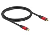Cablu USB C aurit, 1m, 100W, negru - DELOCK