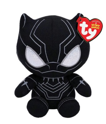 PLUS TY 15CM BEANIE BABIES SOFT MARVEL BLACK PANTHER SuperHeroes ToysZone foto