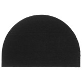 vidaXL Covoraș de ușă semirotund, negru, 60x90 cm, fibre de cocos 155577