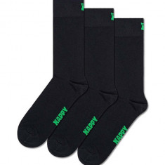 Happy Socks sosete Solid Socks 3-pack culoarea negru