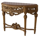 Consola baroc aurie din lemn masiv BAR121