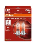 Set 2 buc Bec H7 NIGHT BREAKER SILVER Osram +100% 12V 55W