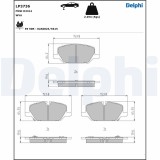 DELPHI LP3736 set placute frana,frana disc