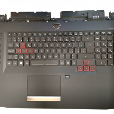 Carcasa superioara cu tastatura palmrest Laptop, Acer, Predator G9-791, G9-791G, G9-792G, G9-793G, 6B.Q1HN5, cu iluminare