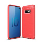 Husa TPU OEM Carbon pentru Samsung Galaxy S10e G970, Rosie