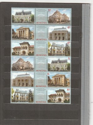 ROMANIA 2014 LP 2040 c LP 2040 a BUCURESTI 555 ANI DE EXISTENTA SERIE CU VINIETA + COLITA MNH NESTAMPILATE foto