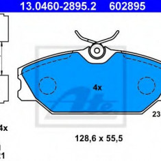 Set placute frana,frana disc RENAULT CLIO II (BB0/1/2, CB0/1/2) (1998 - 2005) ATE 13.0460-2895.2
