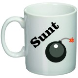 Cana alba personalizata &quot;Sunt bomba&quot;, INOVATIX&reg;. 330ml, Oem