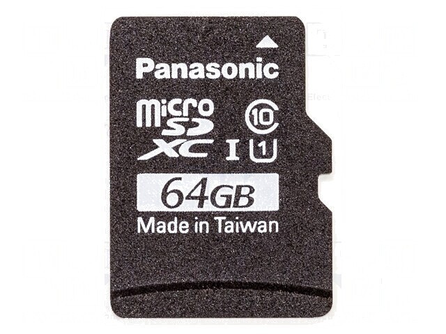 MicroSD card 64GB FLASH for Raspbian operating system