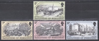 Guernsey 1978 - Gravuri &amp;icirc;n cupru - Peisaje, MNH foto