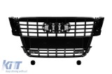 Grila lac negru tip S5 potrivita pentru Audi A5 2007-2011 cu deschideri pentru senzorii de parcare Performance AutoTuning