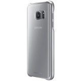 Capac de protectie Samsung Clear Cover pentru Galaxy S7, Silver, Argintiu, Alt material, Carcasa