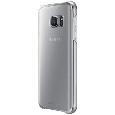 Capac de protectie Samsung Clear Cover pentru Galaxy S7, Silver foto