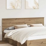 vidaXL Tăblie cap cu headboard Stejar Artizanal 200 cm Lemn compozit 888384