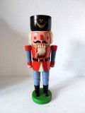 Soldat spargator de nuci, lemn vintage, vechi, Germania decor Craciun 32cm