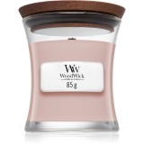 Woodwick Rosewood lum&acirc;nare parfumată cu fitil din lemn 85 g