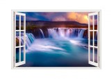Autocolant decorativ, Fereastra, Multicolor, 83 cm, 562STC, natura si peisaje, Oem