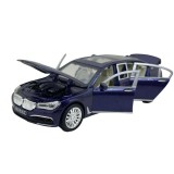 Macheta metal Limuzina BMW 760Li V12 XLG 1:24 albastru Sunete si Lumini