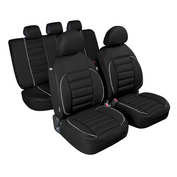 Huse scaun De-Luxe Sport Edition jacquard high-quality 9buc - Negru ManiaMall Cars