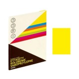 Etichete autocolante Grand 150-1065, 1/A4, 210x297mm, permanente, colturi drepte, galben fluorescent, top 25 coli