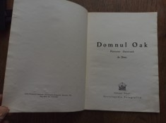 DEM DEMETRESCU- DOMNUL OAK, POVESTE ILUSTRATA, 1943