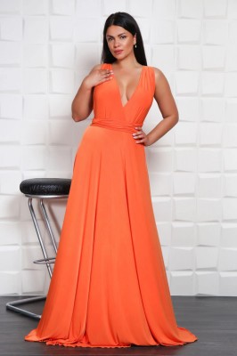 Rochie Versatila OrangeMarimea foto