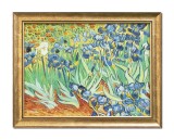 Cumpara ieftin Tablou celebru inramat pictat manual, Irisi la Saint-Remy, 45x35cm ulei pe panza reproducere Vincent van Gogh - Magistral