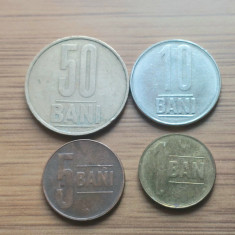Set Monede 2005 -1 ban,5 bani,10,bani,50 bani