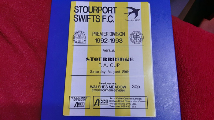 program Stourport FC - Stourbridge