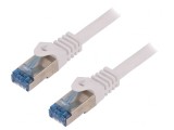 Patch Cord S/FTP Cat 6a LSZH Gri 250mm 26AWG, Logilink