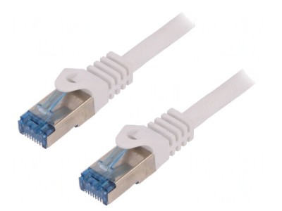 Patch Cord S/FTP Cat 6a LSZH Gri 250mm 26AWG foto