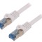 Patch Cord S/FTP Cat 6a LSZH Gri 250mm 26AWG