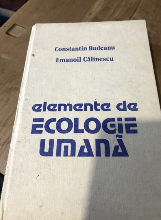 M. Elemente de Ecologie umana