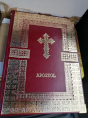 Apostol in piele, Octoih Mare, Molitfelnic, Liturghier, Mineiul, Triodul foto