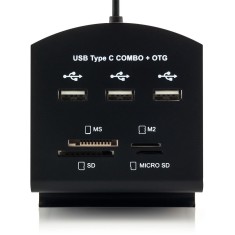 Adaptor C Type, USB 2.0, Card Reader, Micro-SD foto