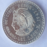 Moneda 5 pesos 1947 argint 30 gr. Mexic tiraj redus, Asia