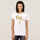 Echipa națională de hochei tricou de dama HO&Scaron;I DĚKUJEM Ice Hockey World Championship Czechia MS 2024 GOLD EDITION White - XL
