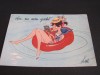 Carte Poștală Kiraz Franța 1966 – Ilustrație Vintage, Circulata, Franta, Printata