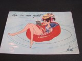 Carte Poștală Kiraz Franța 1966 &ndash; Ilustrație Vintage, Circulata, Franta, Printata