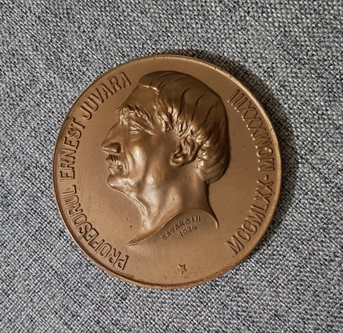 Medalie medicina 1934 , profesor doctor Ernest Juvara