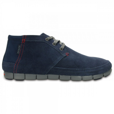 Ghete Crocs Stretch Sole Desert Boot M Albastru - Navy/Charcoal foto