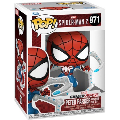 Figurina Funko POP! Games: Spider-Man 2 &amp;ndash; Peter Parker, Advanced Suit foto
