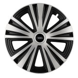 Set 4 capace roti Glory Gri-Negru R15, Compatibil Cu Audi