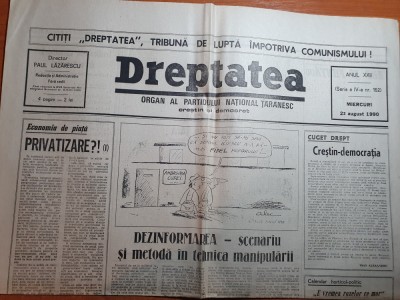 ziarul dreptatea 22 august 1990 foto