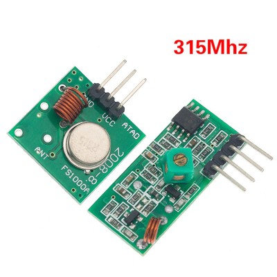 315Mhz RF transmitter and receiver kit Arduino AVR PIC (r.7302A) foto