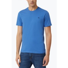Tricou barbati Narrow fit din bumbac cu logo albastru, XL